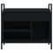 vidaXL Shoe Bench Black 65.5x32x57.5 cm Engineered Wood