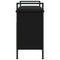 vidaXL Shoe Bench Black 65.5x32x57.5 cm Engineered Wood