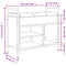 vidaXL Shoe Bench Black 65.5x32x57.5 cm Engineered Wood