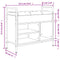 vidaXL Shoe Bench Smoked Oak 65.5x32x57.5 cm Engineered Wood