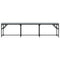 vidaXL Dining Bench Light Grey 186x32x45 cm Steel and Fabric