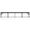 vidaXL Dining Bench Black 248x32x45 cm Steel and Faux Leather