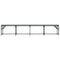 vidaXL Dining Bench Light Grey 248x32x45 cm Steel and Fabric