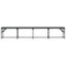 vidaXL Dining Bench Dark Grey 248x32x45 cm Steel and Fabric