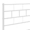 vidaXL Metal Bed Frame without Mattress with Footboard White 90x200cm
