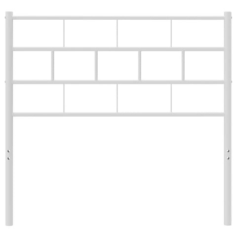 vidaXL Metal Headboard White 107 cm