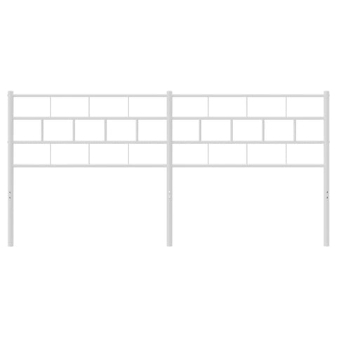 vidaXL Metal Headboard White 160 cm