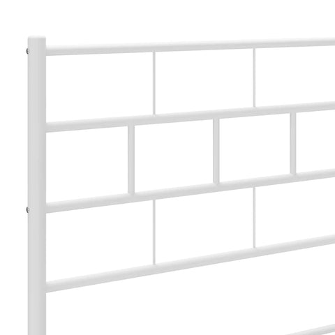vidaXL Metal Headboard White 193 cm