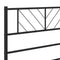 vidaXL Metal Bed Frame without Mattress with Headboard Black 90x190cm