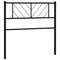 vidaXL Metal Headboard Black 100 cm
