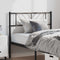 vidaXL Metal Headboard Black 100 cm