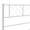 vidaXL Metal Bed Frame without Mattress with Footboard White 160x200cm