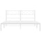 vidaXL Metal Bed Frame without Mattress with Headboard White 140x190cm