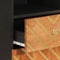 vidaXL 4 Piece Bathroom Cabinet Set Brown and Black Solid Wood Mango
