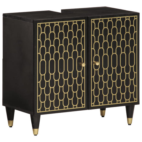 vidaXL 3 Piece Bathroom Furniture Set Solid Wood Mango