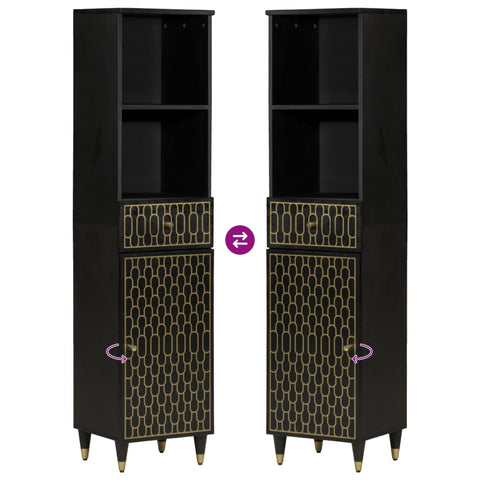 vidaXL 3 Piece Bathroom Furniture Set Solid Wood Mango