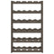vidaXL Wine Rack for 30 Bottles Grey Solid Wood Pine