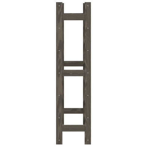 vidaXL Wine Rack for 42 Bottles Grey Solid Wood Pine