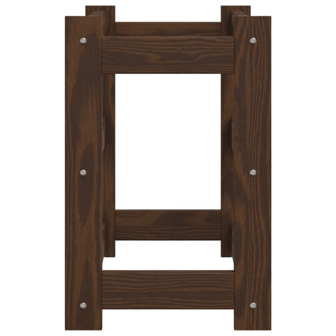 vidaXL Wine Rack for 12 Bottles Brown Solid Wood Pine