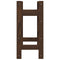 vidaXL Wine Rack for 16 Bottles Brown Solid Wood Pine