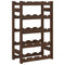 vidaXL Wine Rack for 20 Bottles Brown Solid Wood Pine