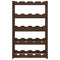 vidaXL Wine Rack for 20 Bottles Brown Solid Wood Pine