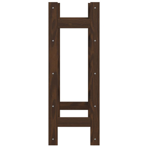 vidaXL Wine Rack for 20 Bottles Brown Solid Wood Pine