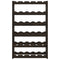 vidaXL Wine Rack for 30 Bottles Black Solid Wood Pine