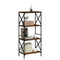 vidaXL Bookcase 4-Tier Smoked Oak 59x35x132 cm Engineered Wood