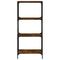 vidaXL Bookcase 4-Tier Smoked Oak 59x35x132 cm Engineered Wood