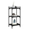 vidaXL Bookcase 3-Tier Black 40x30x86 cm Engineered Wood