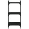 vidaXL Bookcase 3-Tier Black 40x30x86 cm Engineered Wood