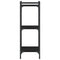 vidaXL Bookcase 3-Tier Black 40x30x86 cm Engineered Wood