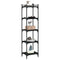 vidaXL Bookcase 5-Tier Black 40x30x154 cm Engineered Wood