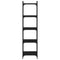 vidaXL Bookcase 5-Tier Black 40x30x154 cm Engineered Wood