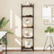 vidaXL Bookcase 5-Tier Brown Oak 40x30x154 cm Engineered Wood