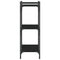 vidaXL Bookcase 3-Tier Black 60x30x86 cm Engineered Wood