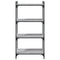 vidaXL Bookcase 4-Tier Grey Sonoma 60x30x120 cm Engineered Wood
