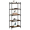 vidaXL Bookcase 5-Tier Smoked Oak 60x30x154 cm Engineered Wood