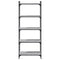 vidaXL Bookcase 5-Tier Grey Sonoma 60x30x154 cm Engineered Wood