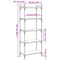 vidaXL Bookcase 5-Tier Grey Sonoma 60x30x154 cm Engineered Wood
