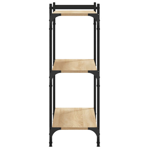 vidaXL Bookcase 3-Tier Sonoma Oak 80x30x86 cm Engineered Wood