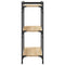 vidaXL Bookcase 3-Tier Sonoma Oak 80x30x86 cm Engineered Wood