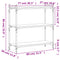 vidaXL Bookcase 3-Tier Sonoma Oak 80x30x86 cm Engineered Wood