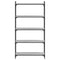 vidaXL Bookcase 5-Tier Grey Sonoma 80x30x154 cm Engineered Wood