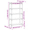 vidaXL Bookcase 5-Tier Grey Sonoma 80x30x154 cm Engineered Wood