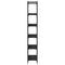 vidaXL Bookcase 6-Tier Black 80x30x188 cm Engineered Wood
