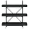vidaXL Bookcase 3-Tier Black 100x33x108.5 cm Engineered Wood