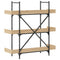 vidaXL Bookcase 3-Tier Sonoma Oak 100x33x108.5 cm Engineered Wood