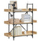 vidaXL Bookcase 3-Tier Sonoma Oak 100x33x108.5 cm Engineered Wood
